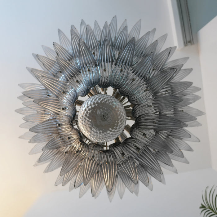 Beautifully Murano Palmette Smoked Chandelier-DWHOME