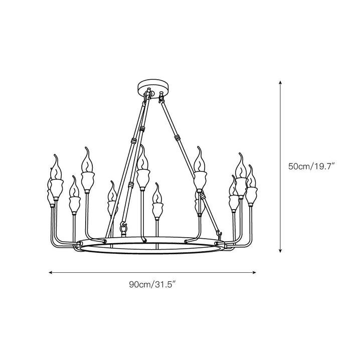 Berlin Candle Chandelier-DWHOME