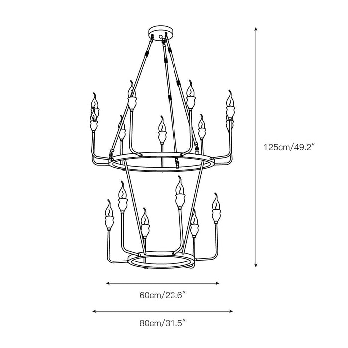 Berlin Candle Chandelier-DWHOME