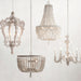 Betsey Wood Bead Chandelier-DWHOME