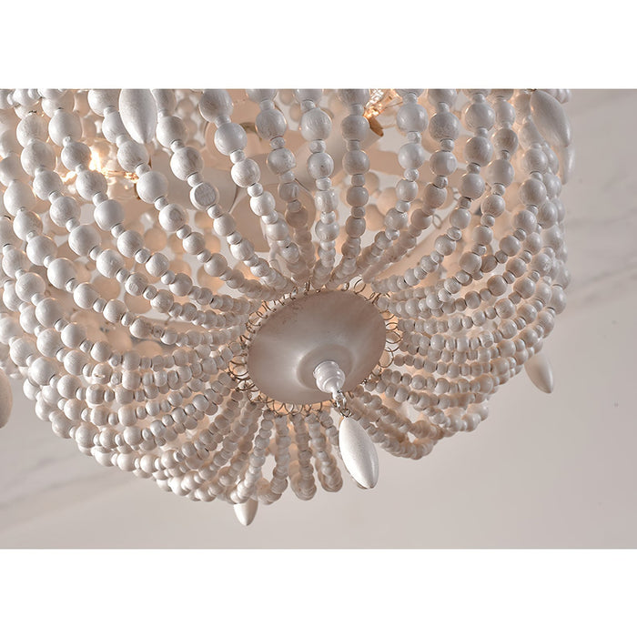 Betsey Wood Bead Chandelier-DWHOME
