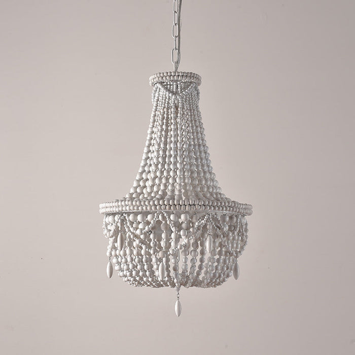 Betsey Wood Bead Chandelier-DWHOME