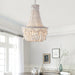 Betsey Wood Bead Chandelier-DWHOME