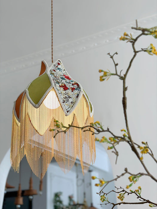 Bette Fringed Pendant Lamp-DWHOME