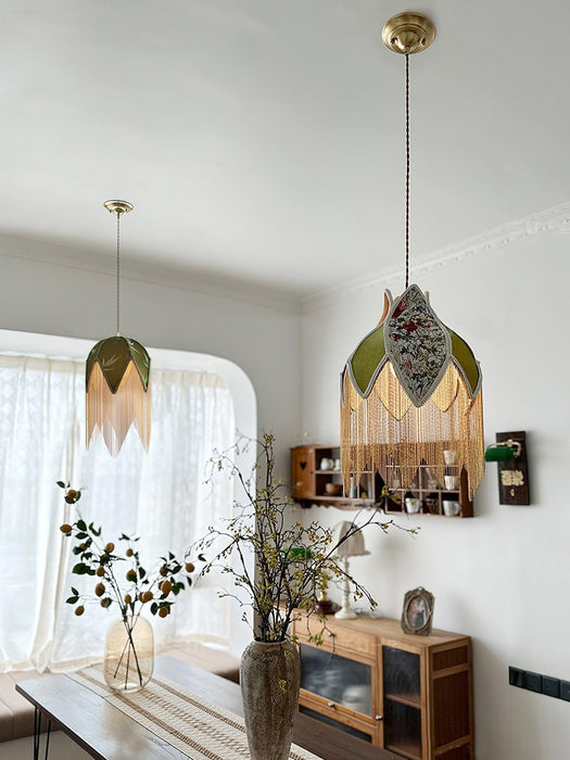 Bette Fringed Pendant Lamp-DWHOME