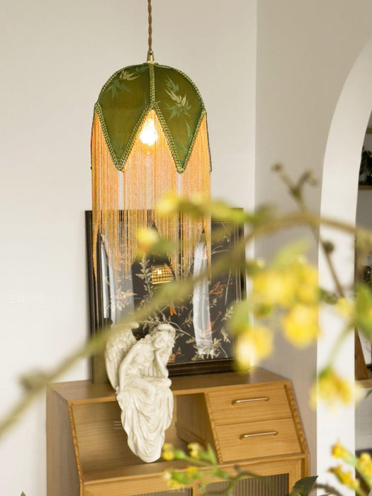 Bette Fringed Pendant Lamp-DWHOME