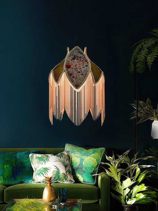 Bette Fringed Pendant Lamp-DWHOME