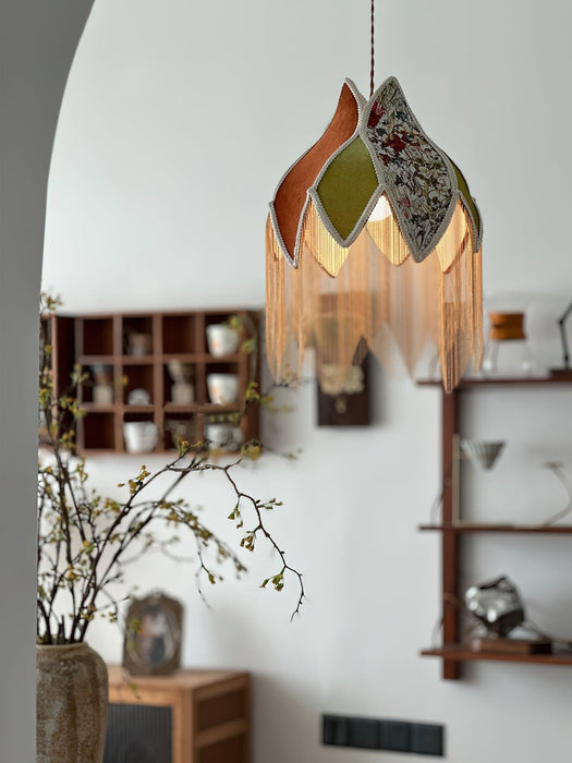 Bette Fringed Pendant Lamp-DWHOME