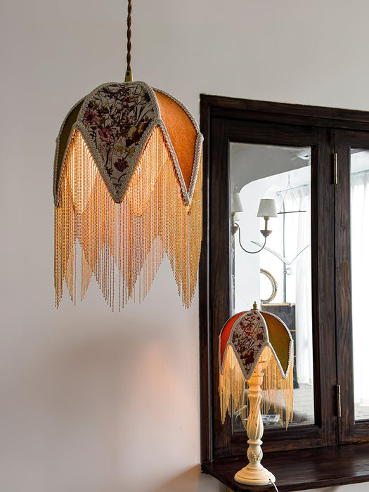 Bette Fringed Pendant Lamp-DWHOME