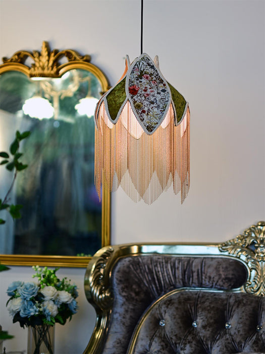 Bette Fringed Pendant Lamp-DWHOME