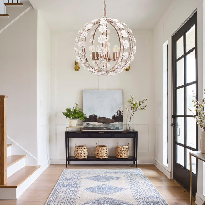 Bianca Floral Orb Chandelier-DWHOME