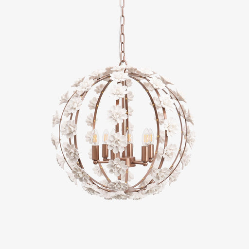 Bianca Floral Orb Chandelier-DWHOME