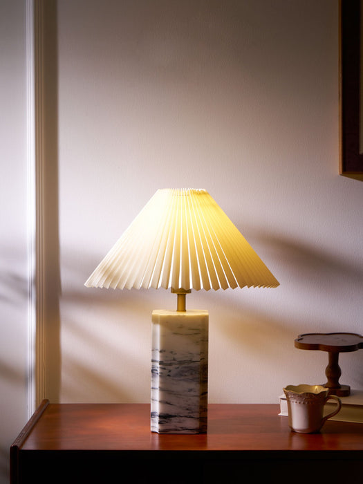Bianca Marble Table Lamp-DWHOME