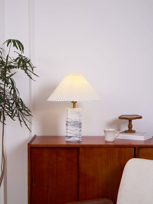 Bianca Marble Table Lamp-DWHOME