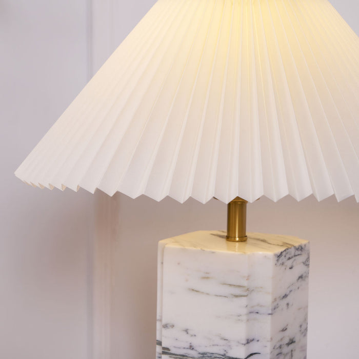 Bianca Marble Table Lamp-DWHOME