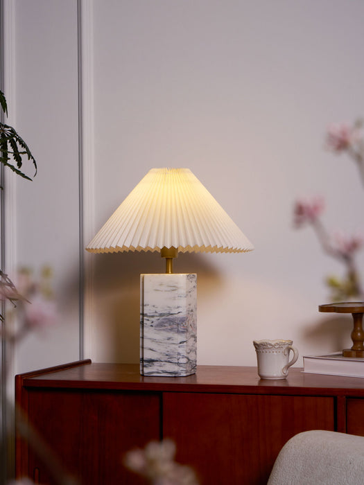 Bianca Marble Table Lamp-DWHOME