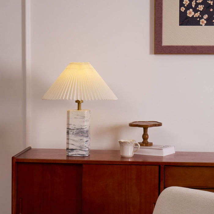Bianca Marble Table Lamp-DWHOME