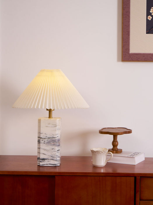 Bianca Marble Table Lamp-DWHOME