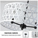 Black and White Drum Chandelier - DWHOME
