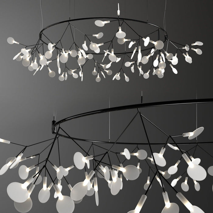Black Big O Firefly LED Chandelier-DWHOME