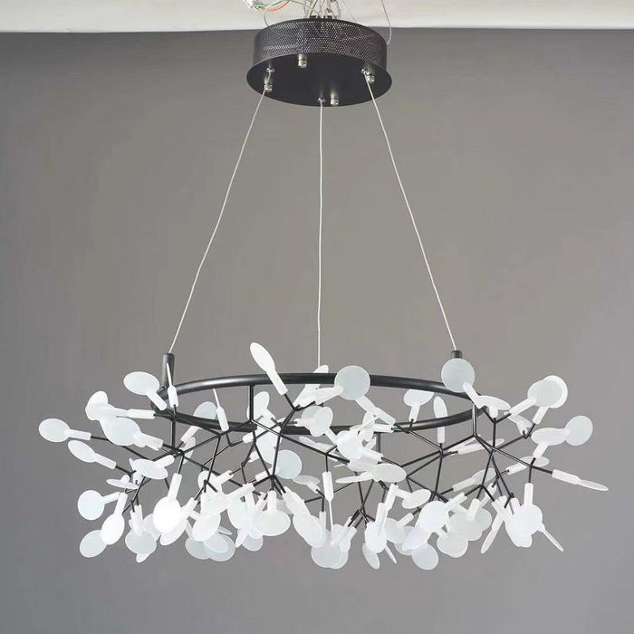 Black Big O Firefly LED Chandelier-DWHOME