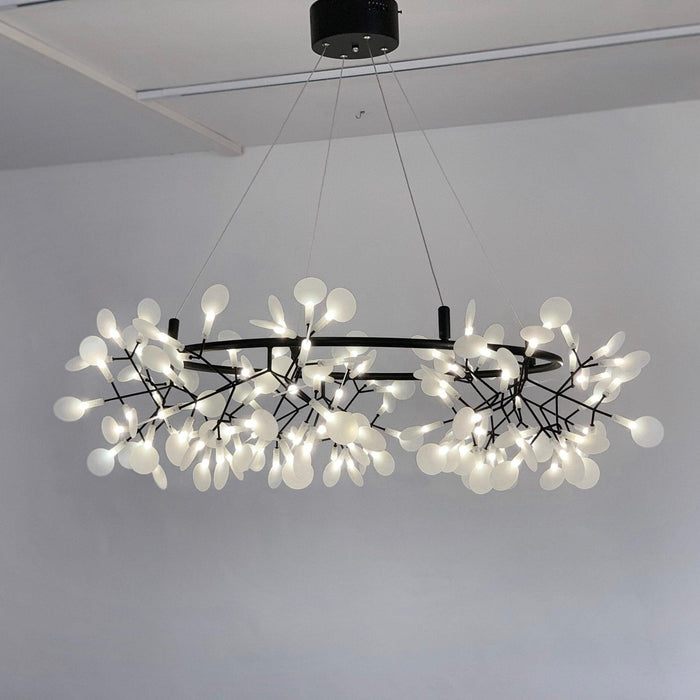 Black Big O Firefly LED Chandelier-DWHOME