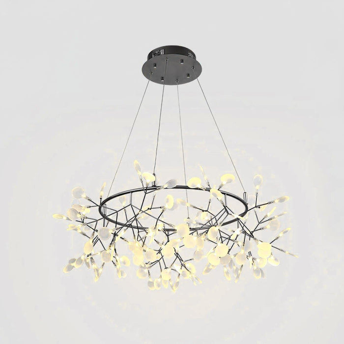 Black Big O Firefly LED Chandelier-DWHOME