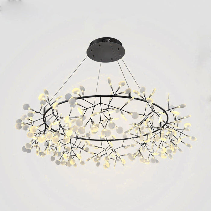 Black Big O Firefly LED Chandelier-DWHOME