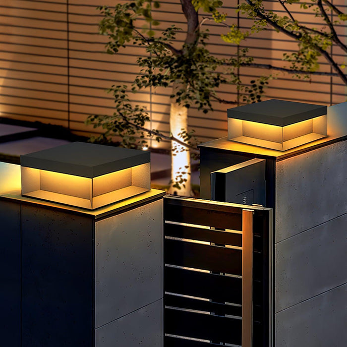 Black Box Outdoor Post Light-DWHOME