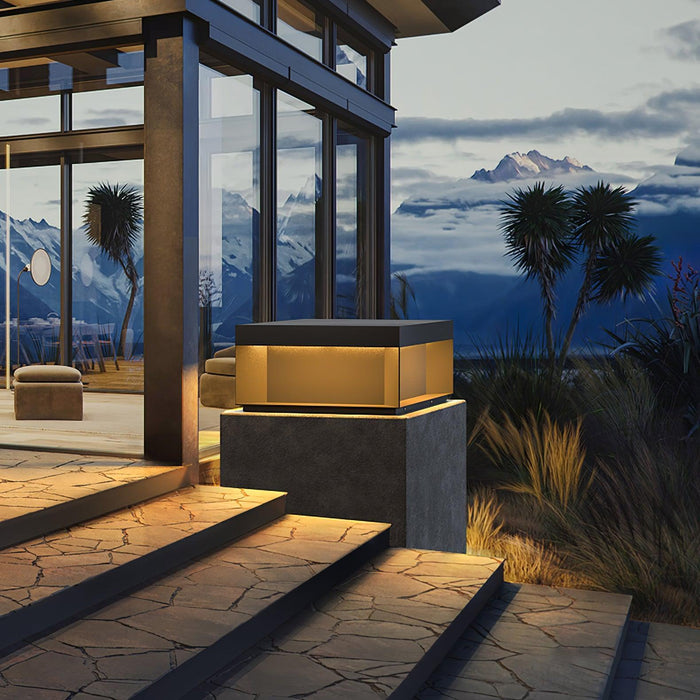 Black Box Outdoor Post Light-DWHOME