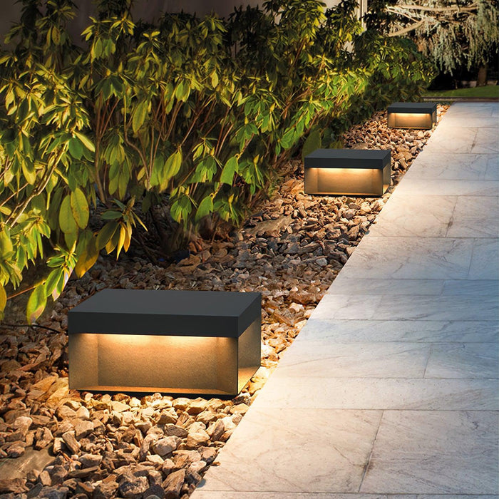 Black Box Outdoor Post Light-DWHOME