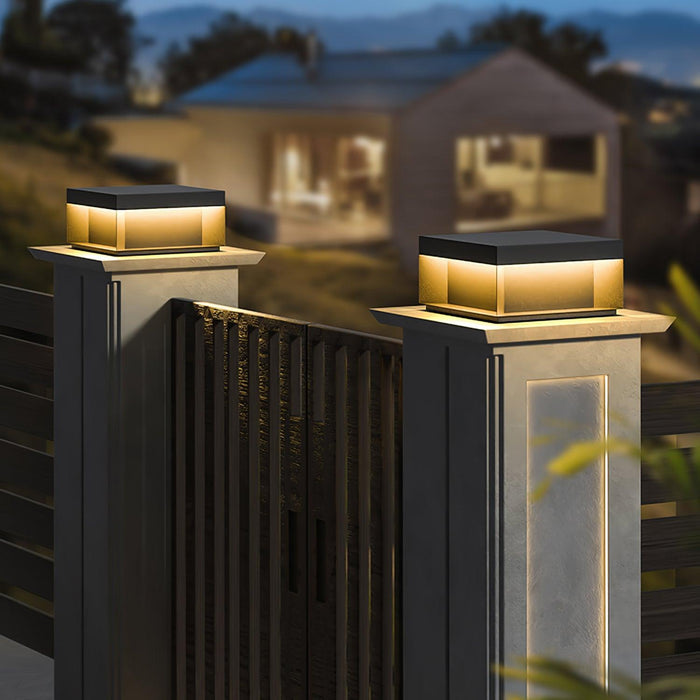 Black Box Outdoor Post Light-DWHOME