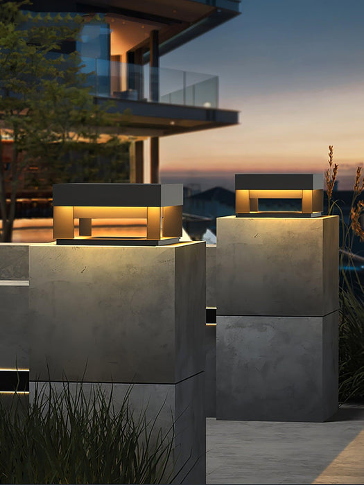 Black Box Outdoor Post Light-DWHOME