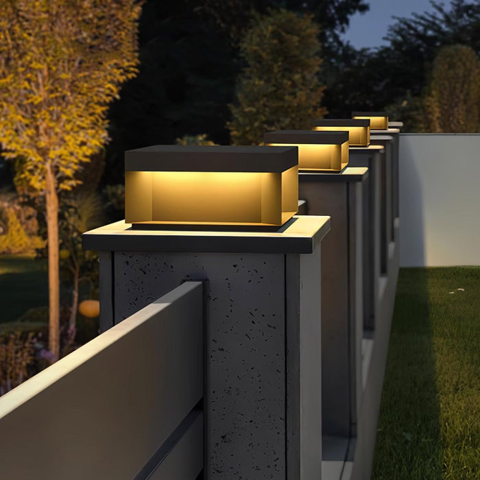 Black Box Outdoor Post Light-DWHOME