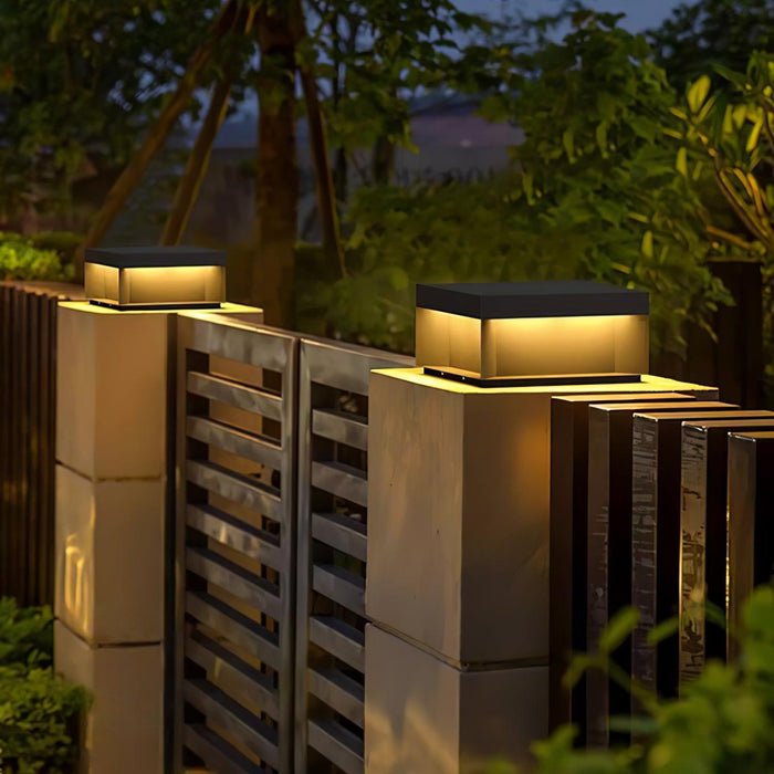 Black Box Outdoor Post Light-DWHOME
