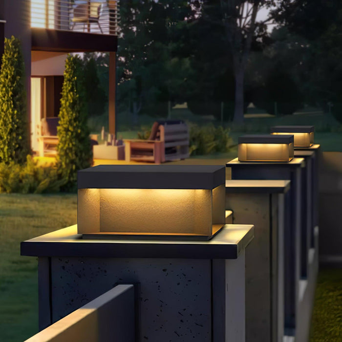 Black Box Outdoor Post Light-DWHOME