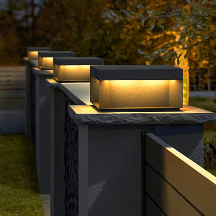 Black Box Outdoor Post Light-DWHOME