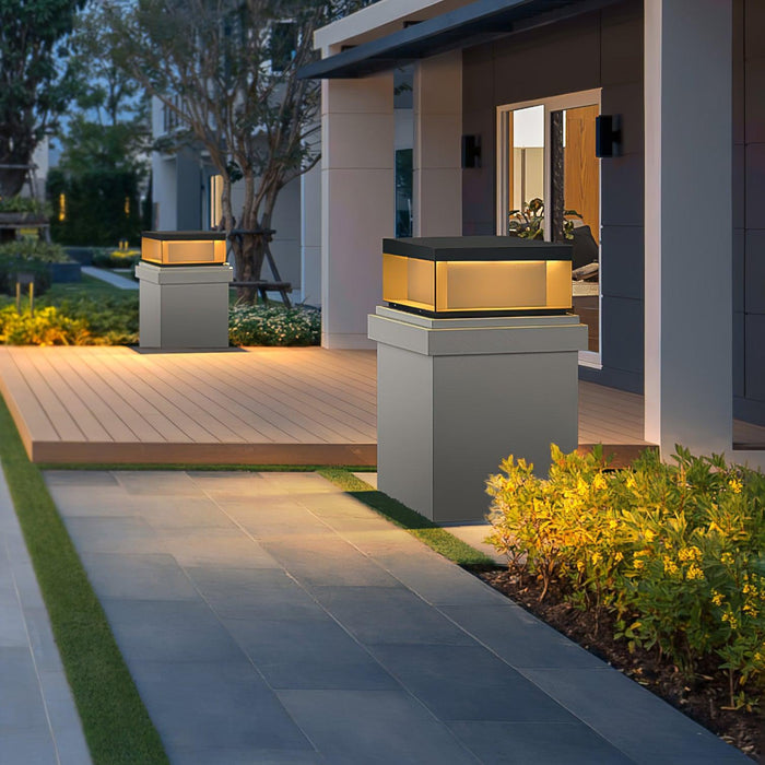 Black Box Outdoor Post Light-DWHOME