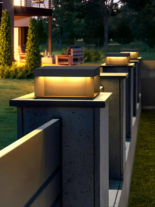 Black Box Outdoor Post Light-DWHOME