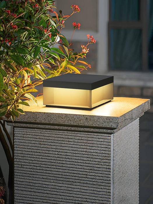 Black Box Outdoor Post Light-DWHOME