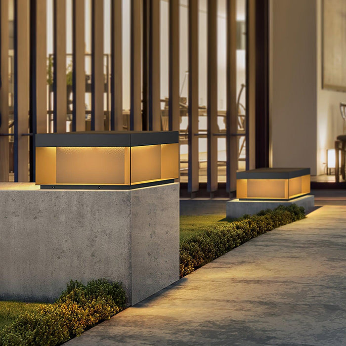 Black Box Outdoor Post Light-DWHOME