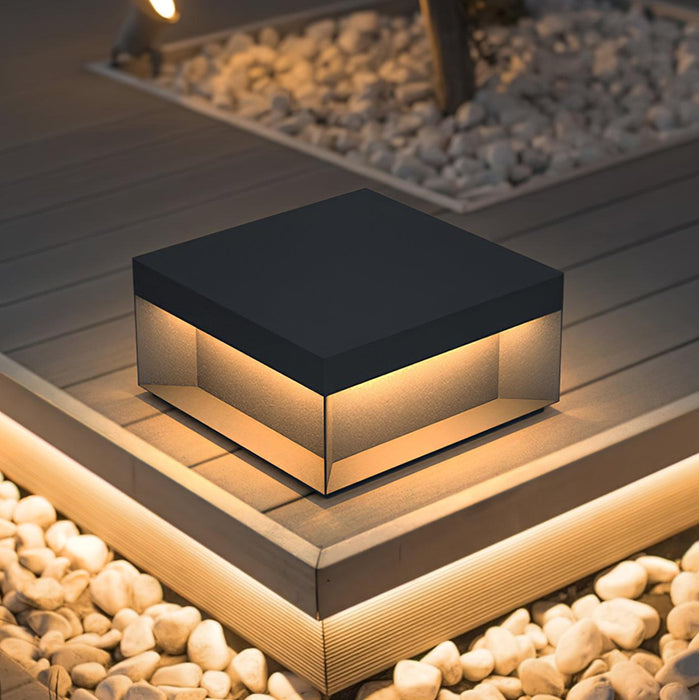 Black Box Outdoor Post Light-DWHOME