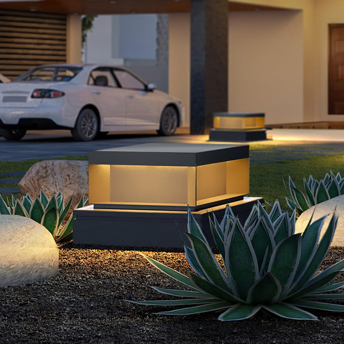 Black Box Outdoor Post Light-DWHOME