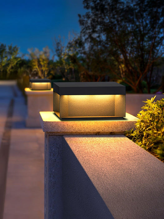 Black Box Outdoor Post Light-DWHOME