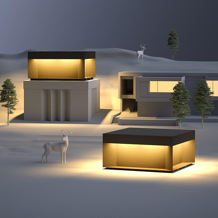 Black Box Outdoor Post Light-DWHOME