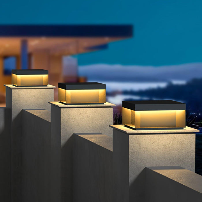 Black Box Outdoor Post Light-DWHOME