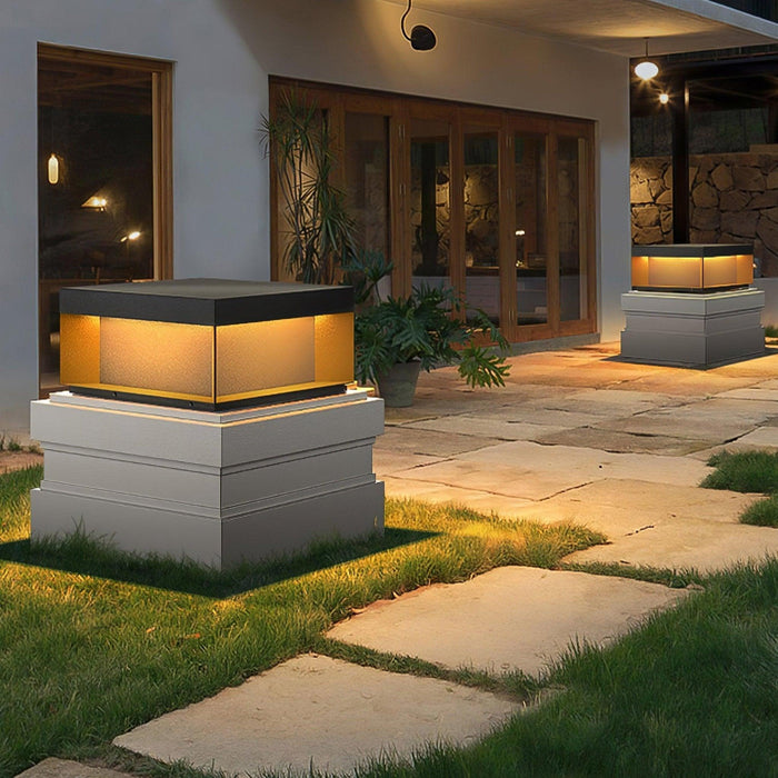 Black Box Outdoor Post Light-DWHOME
