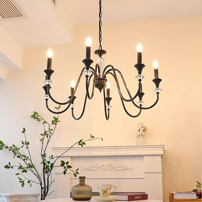 Noir Candelabra Chandelier-DWHOME