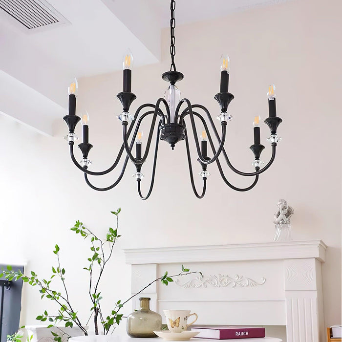 Noir Candelabra Chandelier-DWHOME