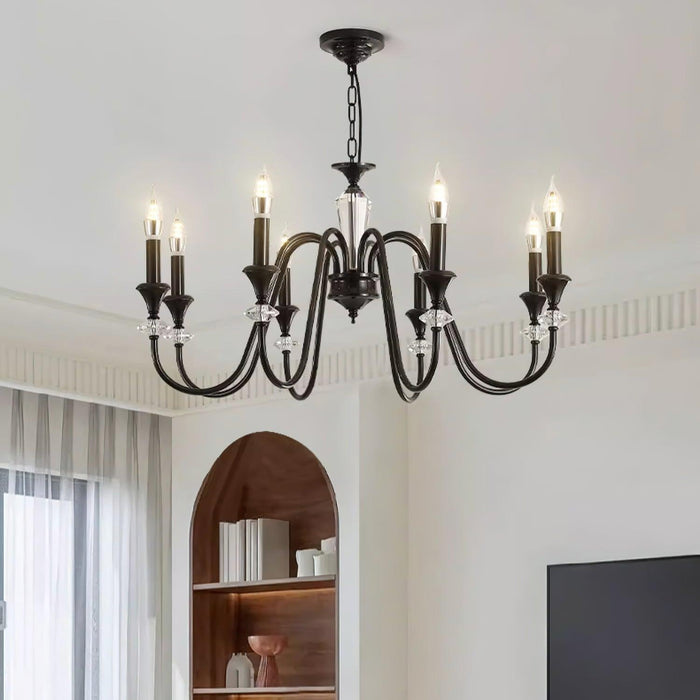Noir Candelabra Chandelier-DWHOME